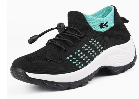 Addison Black Mint sneaker, single shoe on white background
