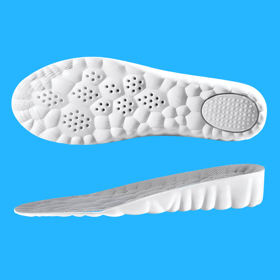 Arden・Height Boost Insoles — white and gray sole view 1