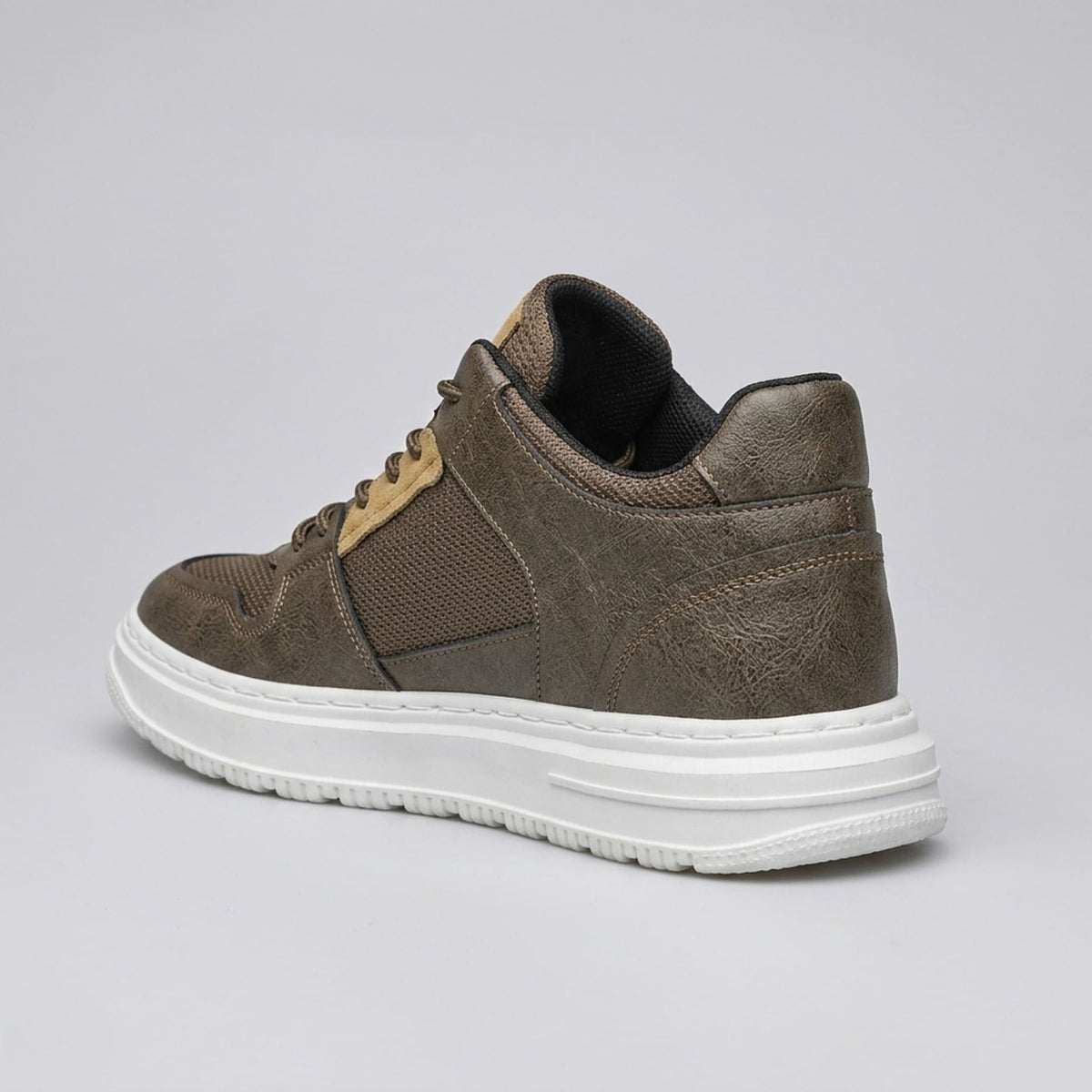 Ashton・Boost Your Height (3.15 in / 2.4 in) — olive brown side view 3