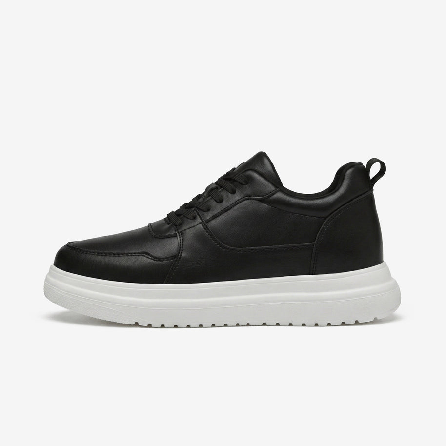Bobby・Boost Your Height (2.3 in / 3.1 in) — black with white sole side view 1