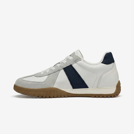 Brook・Boost Your Height (2.3 in) — white with navy and gum side view 1