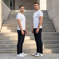 Brook・Boost Your Height (2.3 in) — white with navy and gum lifestyle view 2
