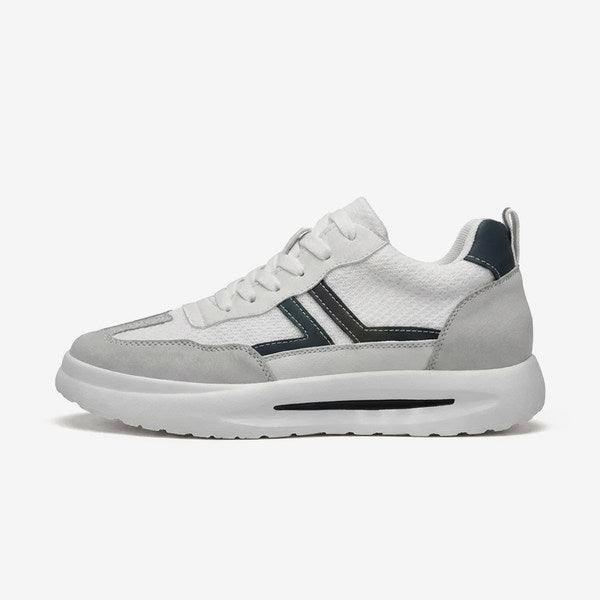 Campbell・Boost Your Height (2.3 in / 3.1 in) — white, gray, and dark navy side view 1