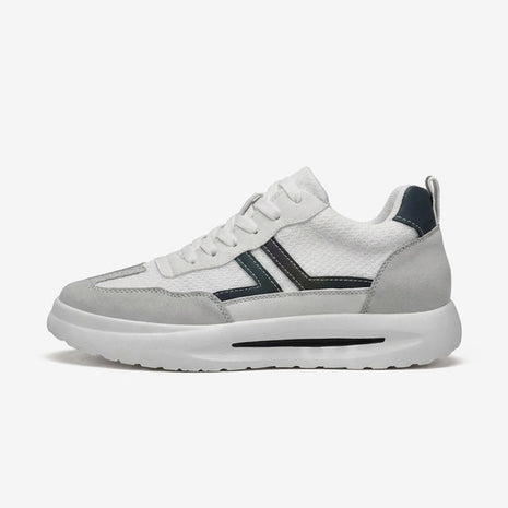 Campbell・Boost Your Height (2.3 in / 3.1 in) — white, gray, and dark navy side view 1