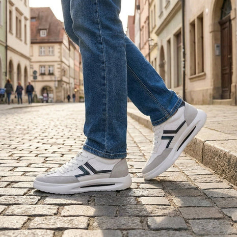 Campbell・Boost Your Height (2.3 in / 3.1 in) — white, gray, and dark navy lifestyle view 2