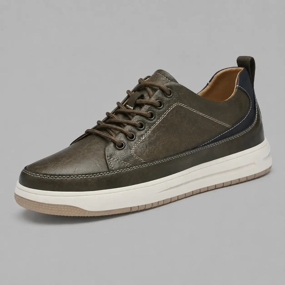 Dell・Boost Your Height (7 cm) — olive brown side view 3