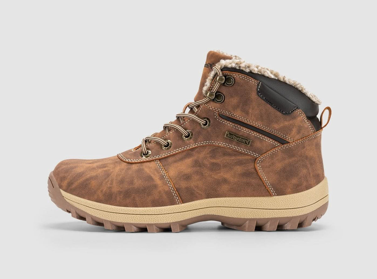Christopher・Wide Fit Boots — brown side view 1