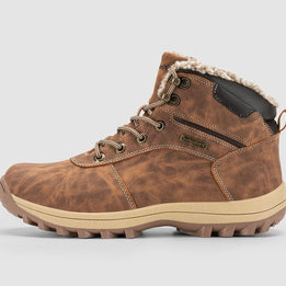 Christopher・Wide Fit Boots — brown side view 1