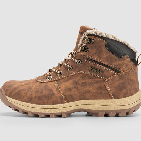 Christopher・Wide Fit Boots — brown side view 1