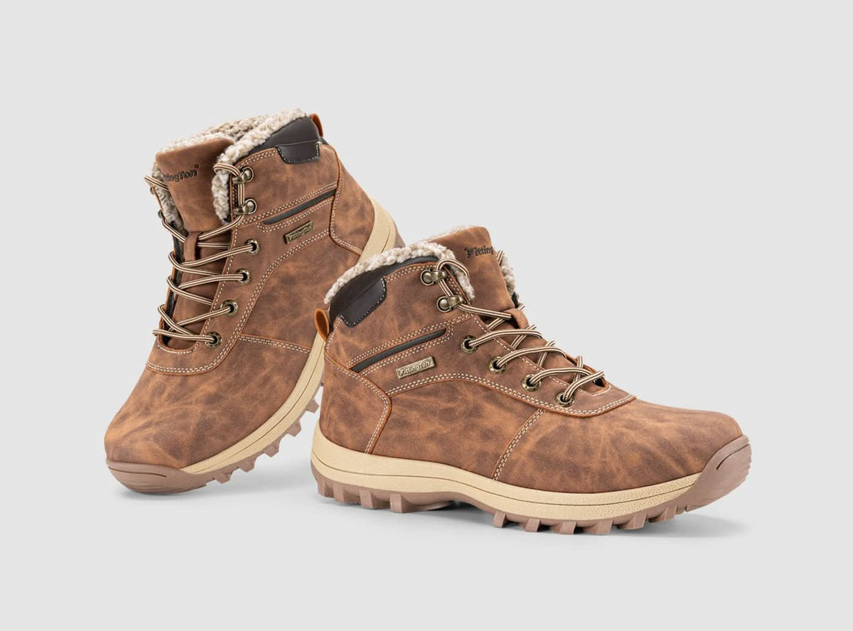 Christopher・Wide Fit Boots — brown side view 4
