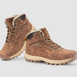 Christopher・Wide Fit Boots — brown side view 4