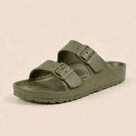 Hollis・Everyday Sandals — olive green side view 6