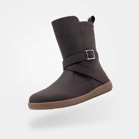 Lennon・Barefoot Boots — dark brown side view 1