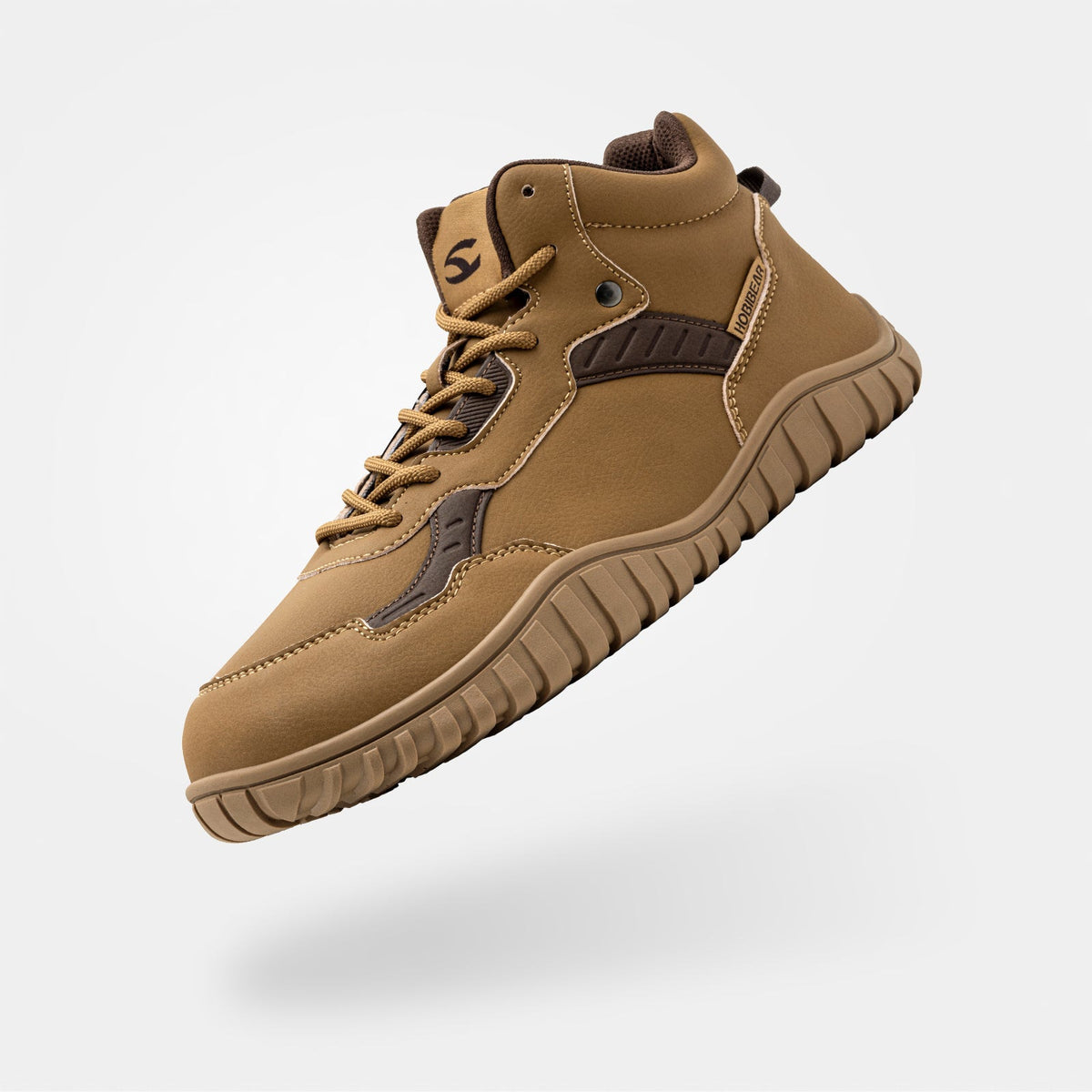 Linden・Wide Toe Box Sneakers — tan side view 1