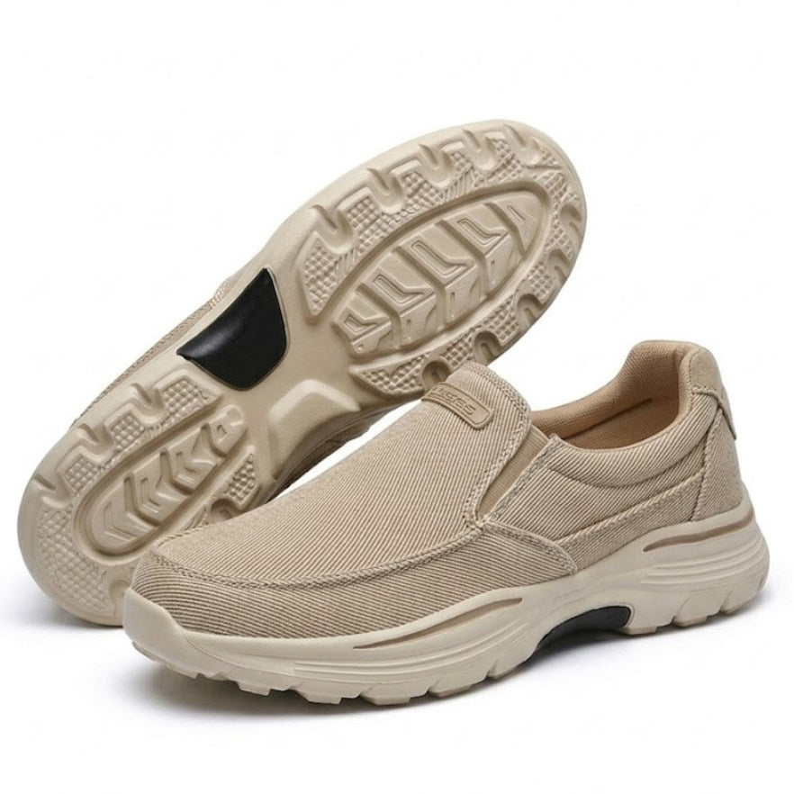 Marley・Easy Slip-On Sneakers — beige/tan side view 2