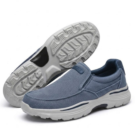 Marley・Easy Slip-On Sneakers — blue side view 3