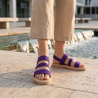 Monroe・Everyday Sandals — purple lifestyle view 3