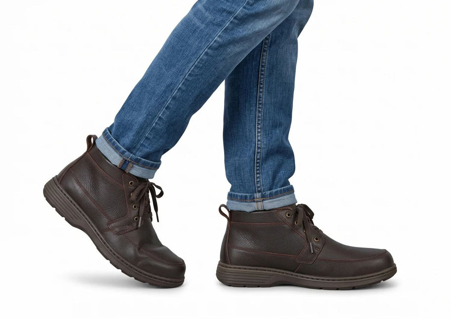 Noel・Wide Fit Boots — dark brown lifestyle view 2
