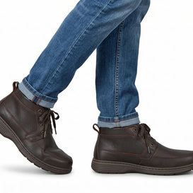 Noel・Wide Fit Boots — dark brown lifestyle view 2