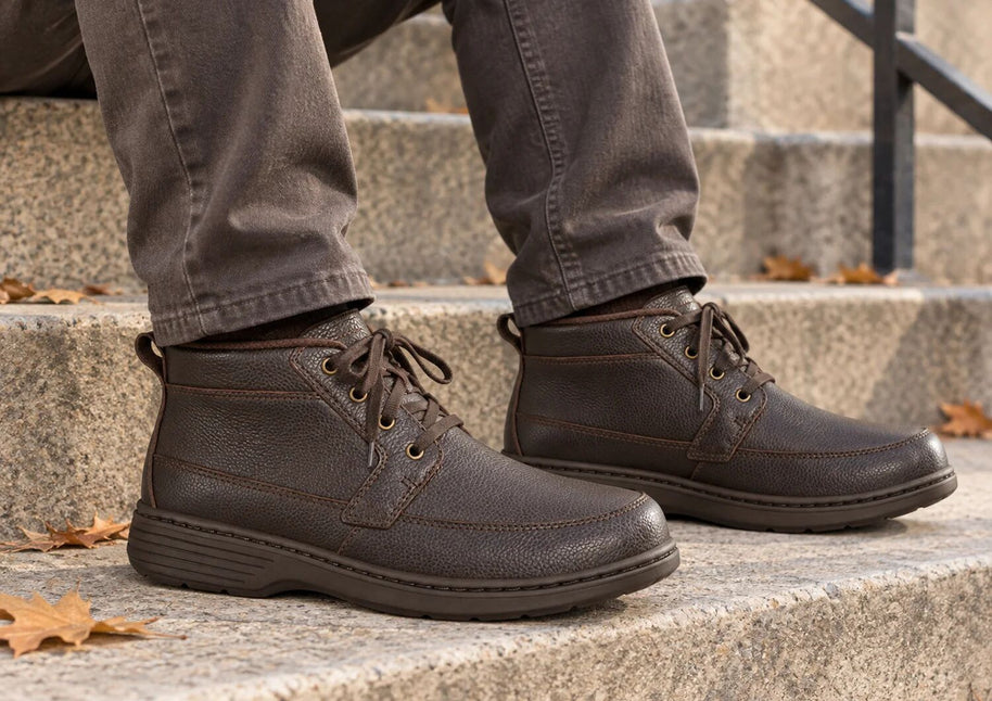 Noel・Wide Fit Boots — dark brown lifestyle view 3