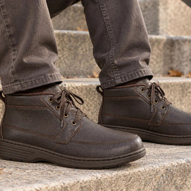 Noel・Wide Fit Boots — dark brown lifestyle view 3