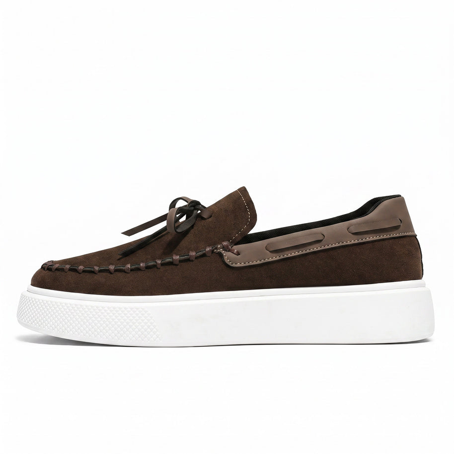 Reese・Boost Your Height (1 in / 2 in) — dark brown side view 1