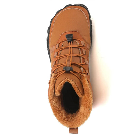 Sawyer・Barefoot Boots — orange-brown top view 1
