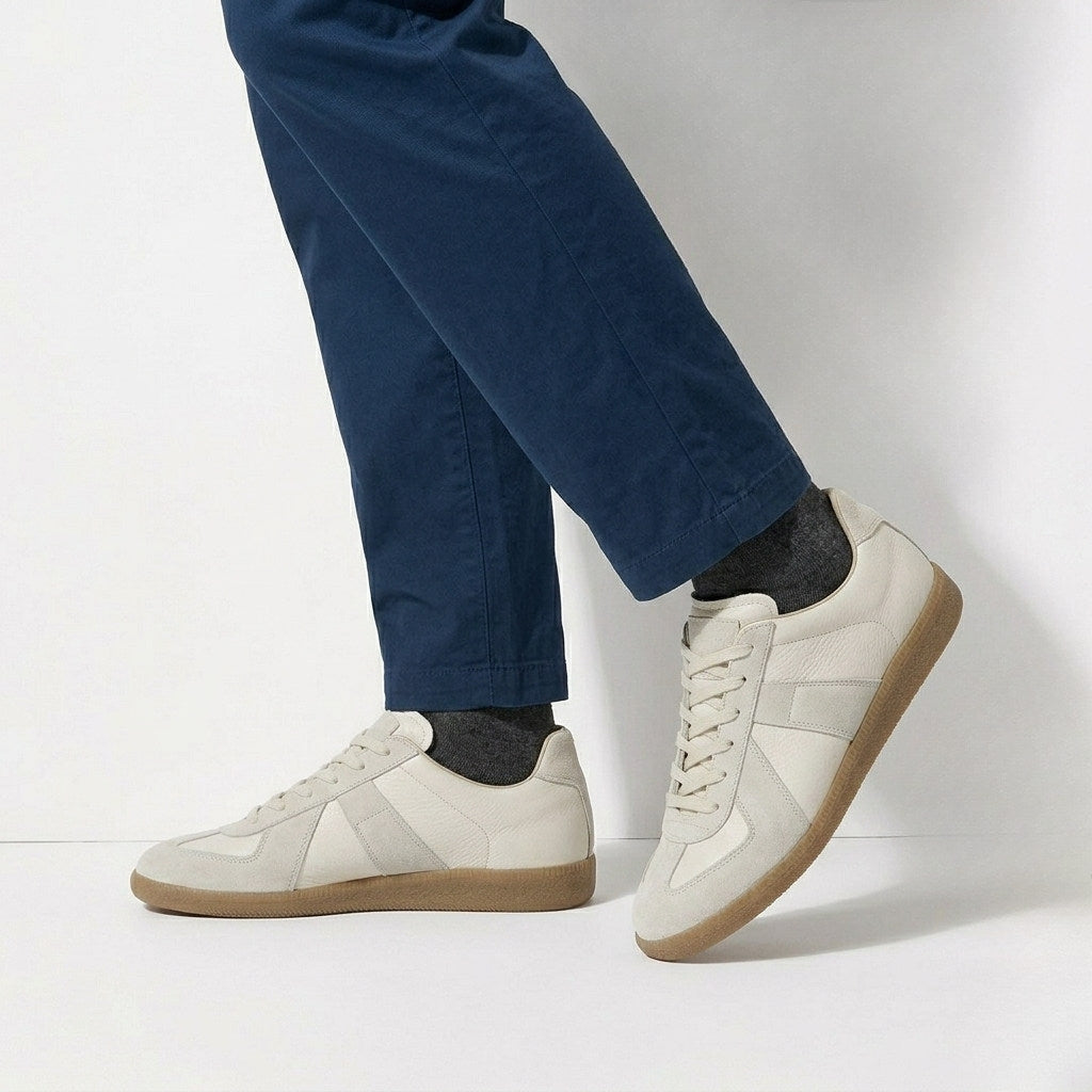 Teagan・Boost Your Height (1.96 in / 2.36 in) — white with gum sole lifestyle view 3