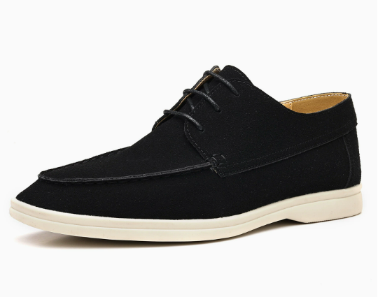 Remy Black loafer white background side view