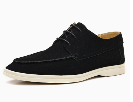 Remy Black loafer white background side view