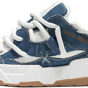 Unisex Chunky Platform Sneakers - Denim - View 10