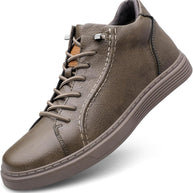 Men's High-Top Elevator Sneakers - Brown - View 2
