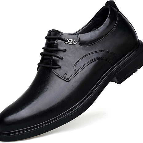 Men's Classic Elevator Oxford Shoes - Black - View 8