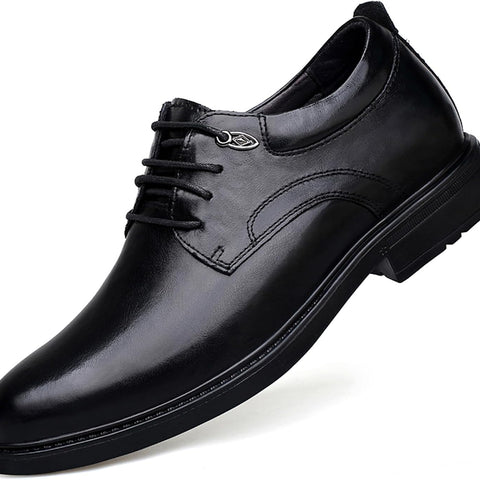 Men's Classic Elevator Oxford Shoes - Black - View 8