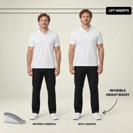 Height Increase Heel Inserts - Three Pairs - product - height comparison