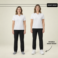 Women's Chunky Platform Dad Sneakers - White - height comparison