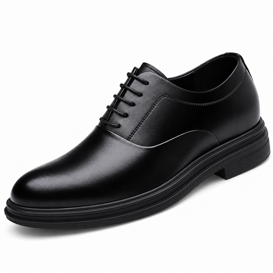 Men's 3-Inch Elevator Oxford Shoes - Black - variant product image