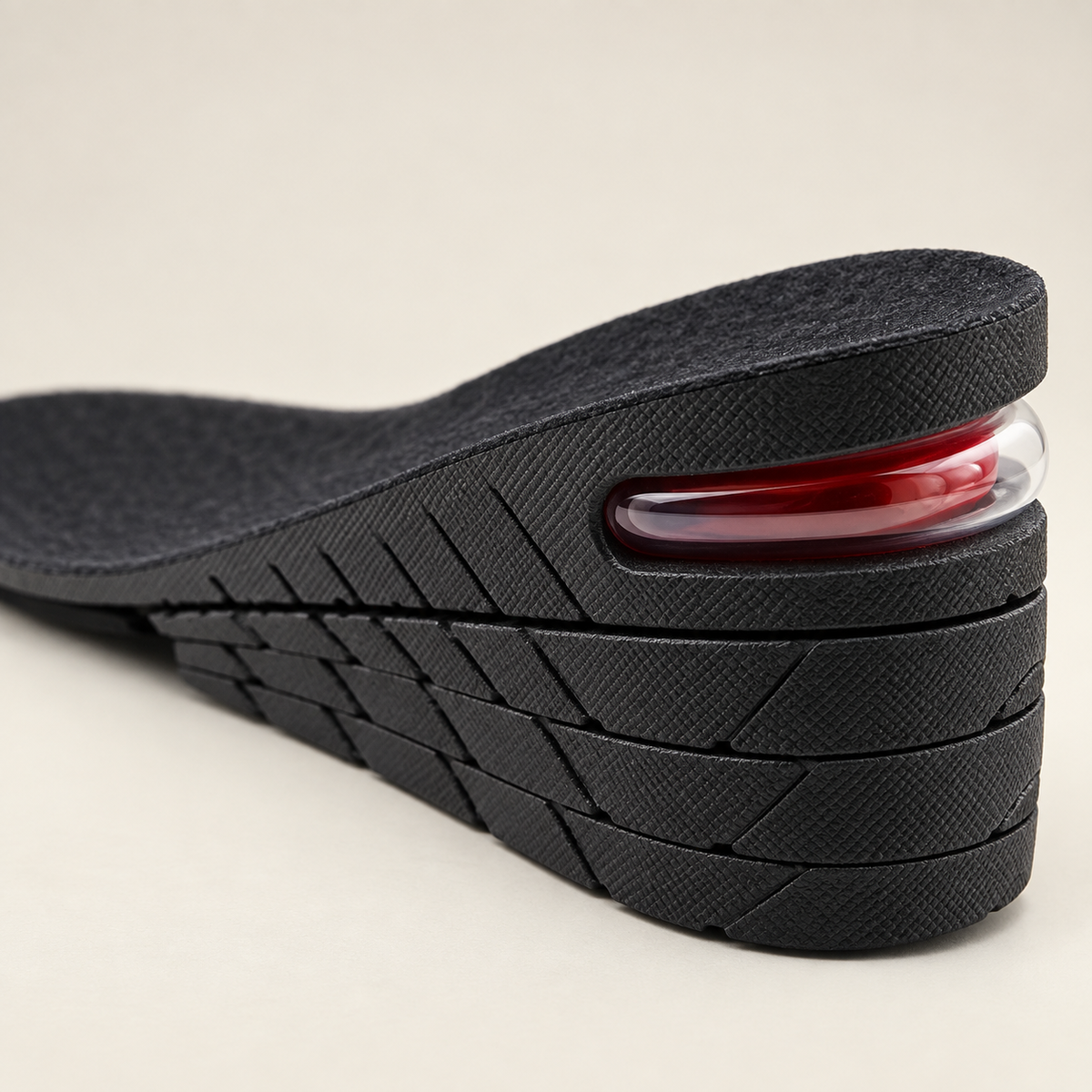 Adjustable Four-Layer Height Increase Insoles - 4-Layer - heel detail