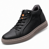 Men's High-Top Elevator Sneakers - Black - variant product image