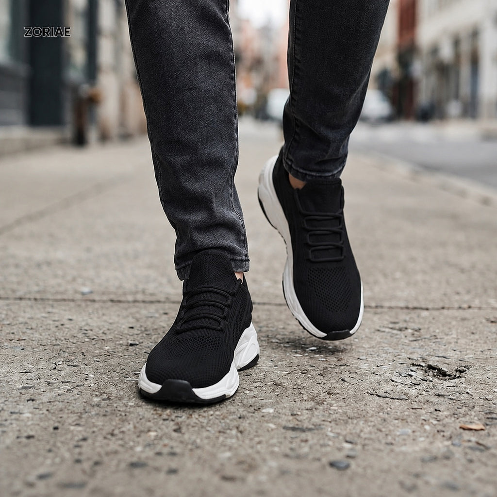 Zoriae Alex Chunky Mesh Elevator Sneakers — Detail image 02