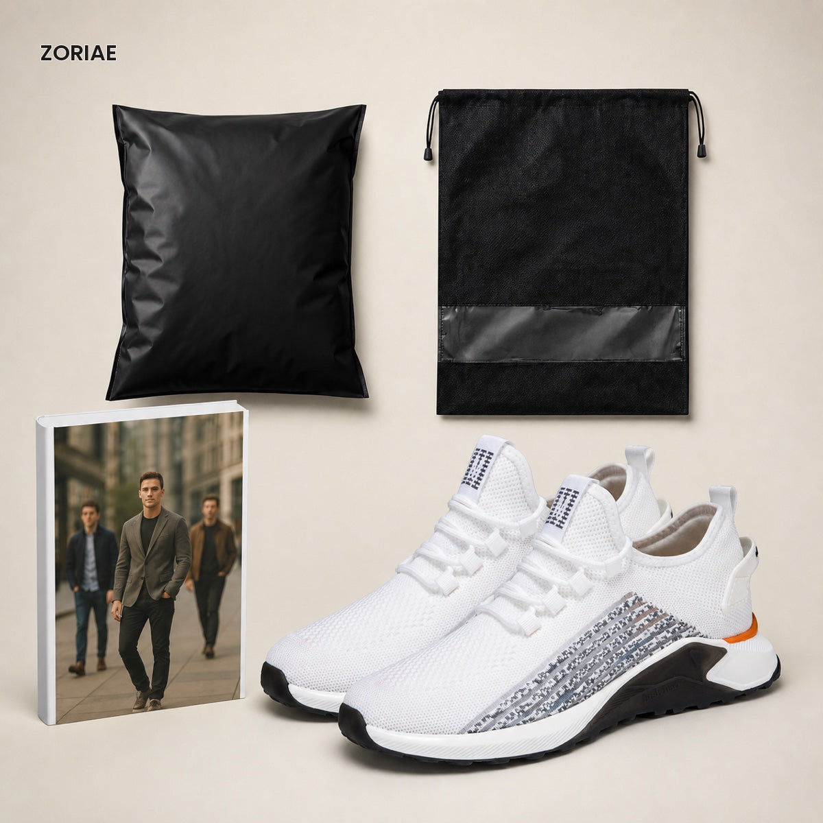 Zoriae Hugo Running-Style Elevator Sneakers — Gallery image 03