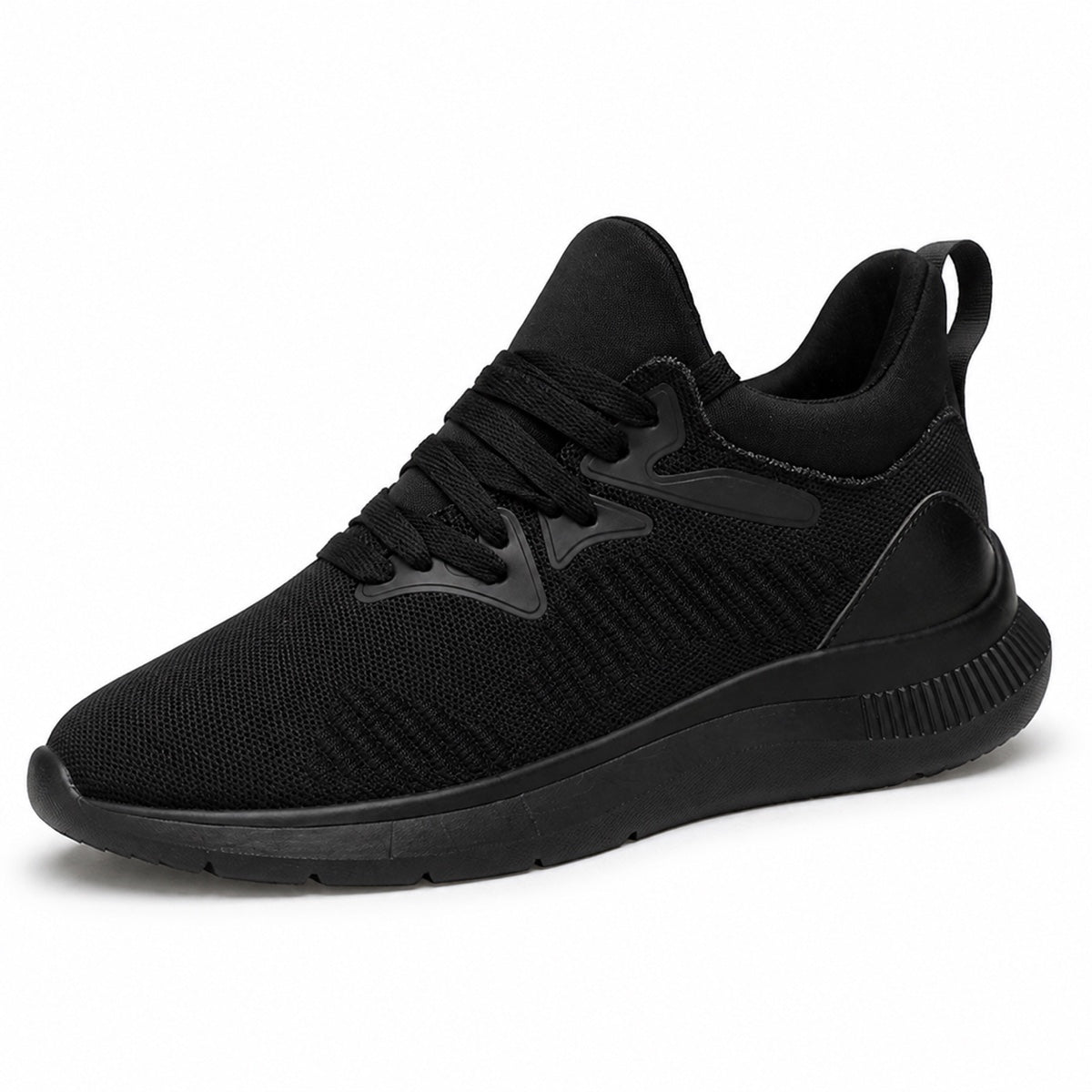 Zoriae Hunter Knit Running-Style Elevator Sneakers — SKU image 01