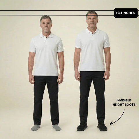 Milenzio Hunter Knit Running-Style Elevator Sneakers - concealed 2.4 in to 3.1 in height lift, product view 02 of 05