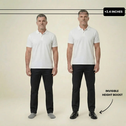 Milenzio Leo Classic Oxford Elevator Shoes - concealed 2.4 in height lift, product view 02 of 06