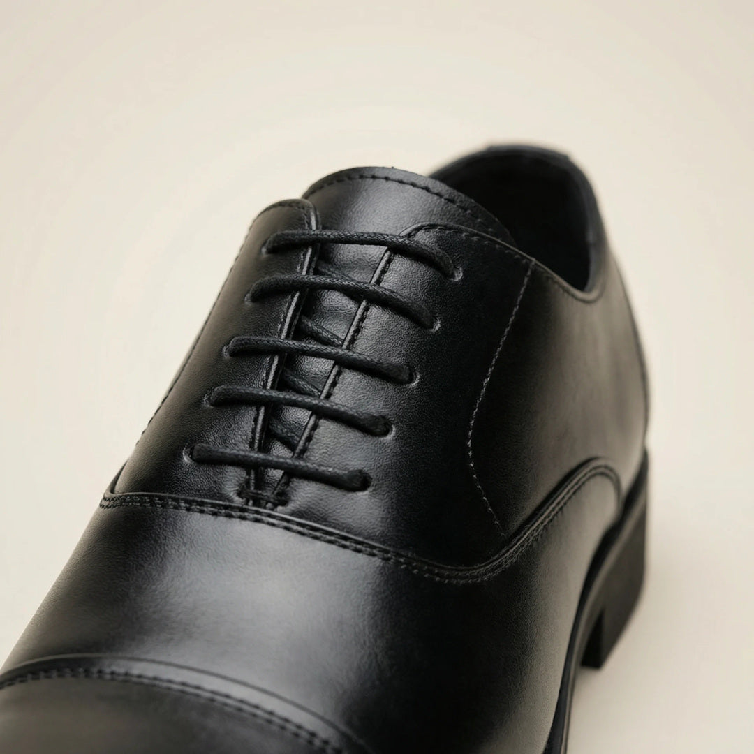 Milenzio Leo Classic Oxford Elevator Shoes - concealed 2.4 in height lift, product view 03 of 06