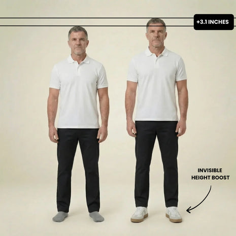 Milenzio Matthew Retro Court Elevator Sneakers - concealed 2.4 in to 3.1 in height lift, product view 02 of 09