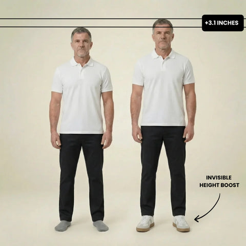 Milenzio Matthew Retro Court Elevator Sneakers - concealed 2.4 in to 3.1 in height lift, product view 02 of 09