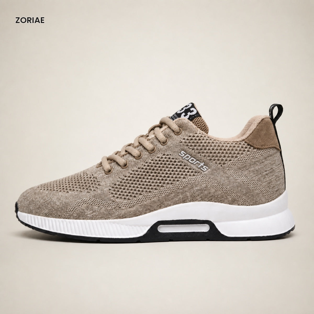 Zoriae Nate Mesh Running-Style Elevator Sneakers — Gallery image 01
