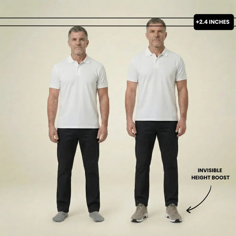 Milenzio Nate Mesh Running-Style Elevator Sneakers - concealed 2.4 in height lift, product view 02 of 11