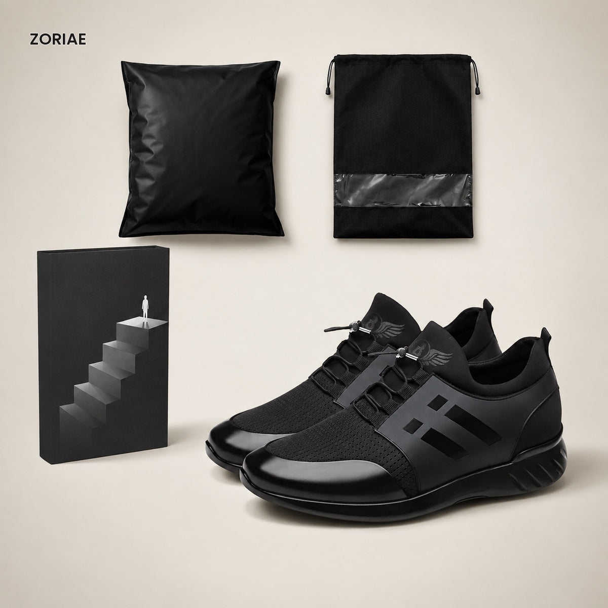 Zoriae Sebastian Sport-Luxe Elevator Sneakers — Gallery image 03